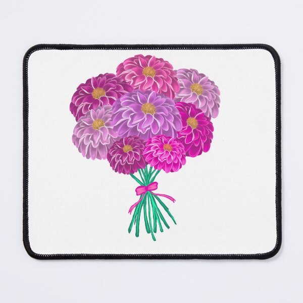 Item preview, Vibrant Pink & Purple Floral Bouquet | Botanical Illustration designed and sold by ArtflyStudio.