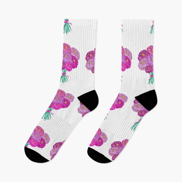 Item preview, Vibrant Pink & Purple Floral Bouquet | Botanical Illustration designed and sold by ArtflyStudio.