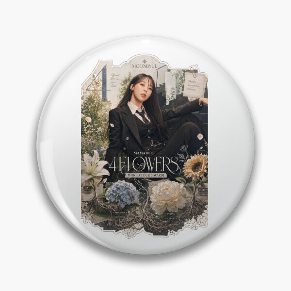 Item preview, MAMAMOO Moonbyul 4 Flowers poster with botanical frame designed and sold by Valereekmerch.