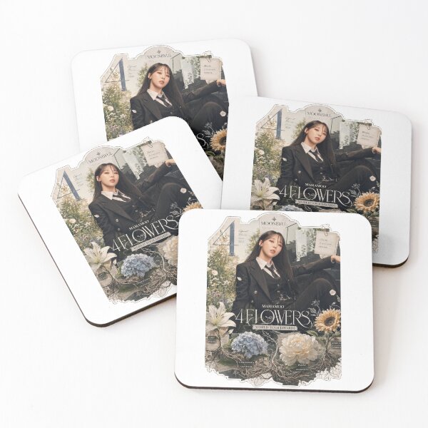 Item preview, MAMAMOO Moonbyul 4 Flowers poster with botanical frame designed and sold by Valereekmerch.
