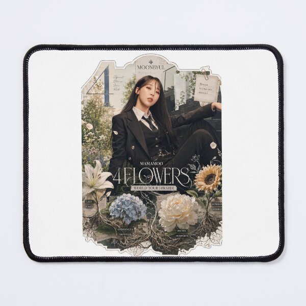 Item preview, MAMAMOO Moonbyul 4 Flowers poster with botanical frame designed and sold by Valereekmerch.