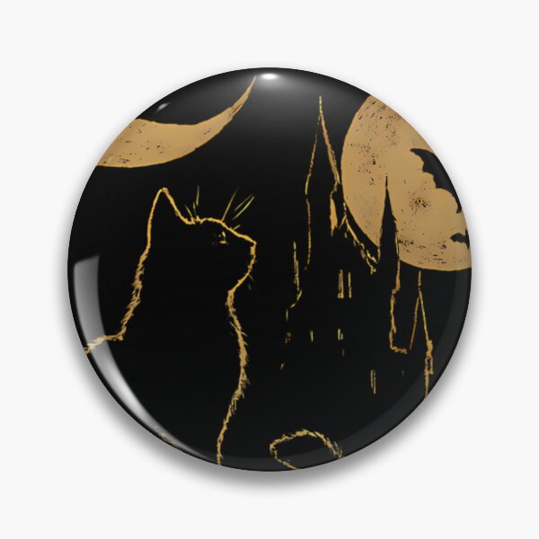 Item preview, Gothic Cat And Moon The Cure designed and sold by Mixzex.