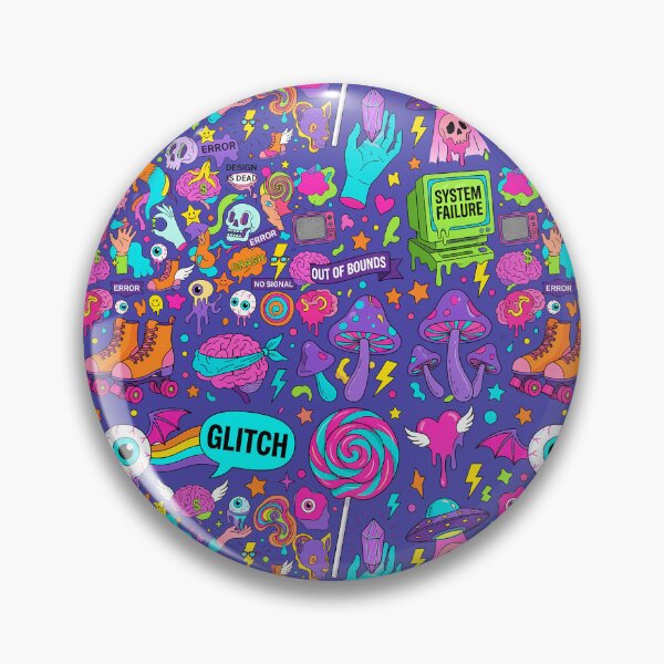 Item preview, Psychedelic Skull & Burst Doodles designed and sold by BASED Originals.