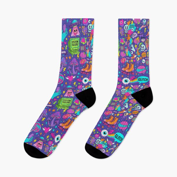 Item preview, Psychedelic Skull & Burst Doodles designed and sold by Based Originals.
