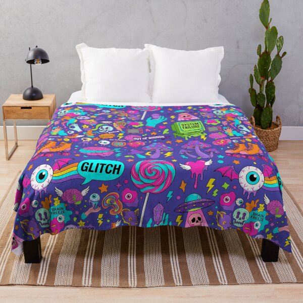 Item preview, Psychedelic Skull & Burst Doodles designed and sold by BASED Originals.