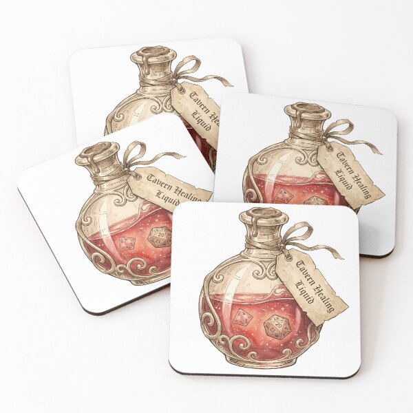 Item preview, Potion Bottle Tavern Healing Liquid Polyhedral Dice TTRPG designed and sold by WorldShop17.