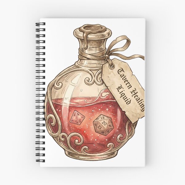 Item preview, Potion Bottle Tavern Healing Liquid Polyhedral Dice TTRPG designed and sold by WorldShop17.