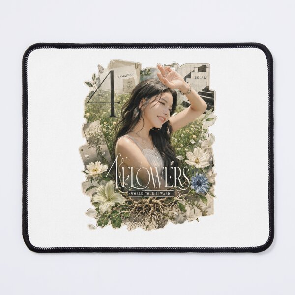 Item preview, MAMAMOO Solar 4 Flowers vintage botanical garden collage designed and sold by Valereekmerch.
