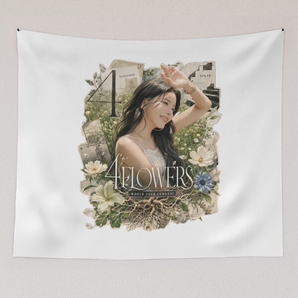 Item preview,  MAMAMOO Solar 4 Flowers vintage botanical garden collage designed and sold by Valereekmerch.