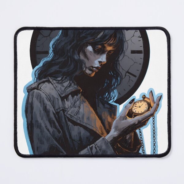 Item preview, Woman holding vintage pocket watch as transparent PNG designed and sold by Creative88Art.