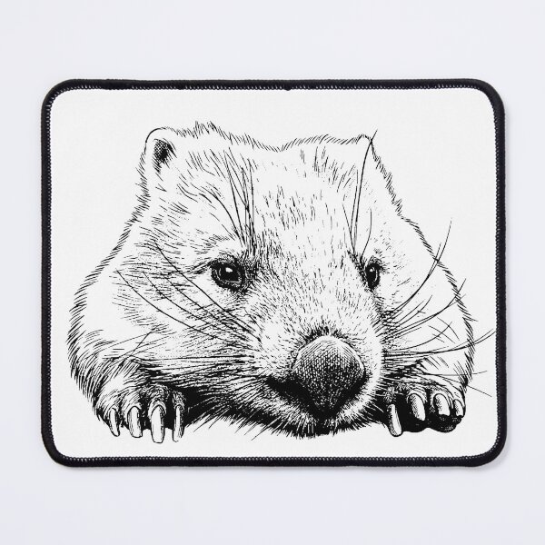 Item preview, Wombat portrait designed and sold by JVFotoArt.