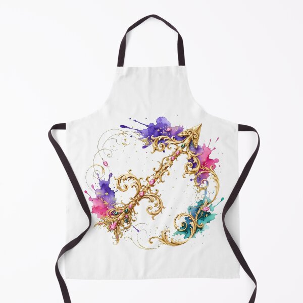 Item preview, Sagittarius Gold Watercolor Zodiac Symbol designed and sold by Zodiac Celestial Art.
