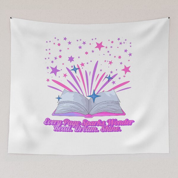 Item preview, Every Page Sparks Wonder – Read Dream Shine Book Lover Fireworks Reading Design designed and sold by Daily Mood Studio.
