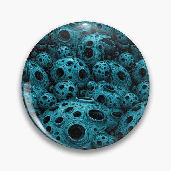 Item preview, Electric Blue Porous Organic Cell Abstract designed and sold by Piotrek0001.