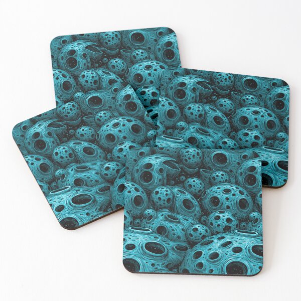 Item preview, Electric Blue Porous Organic Cell Abstract designed and sold by Piotrek0001.