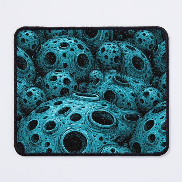 Item preview, Electric Blue Porous Organic Cell Abstract designed and sold by Piotrek0001.