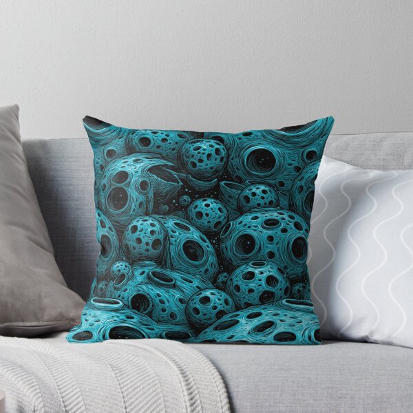 Item preview, Electric Blue Porous Organic Cell Abstract designed and sold by Piotrek0001.
