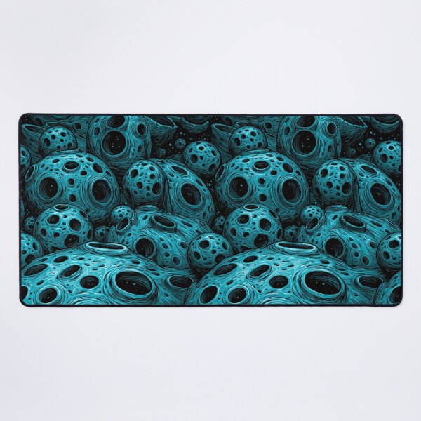 Item preview, Electric Blue Porous Organic Cell Abstract designed and sold by Piotrek0001.