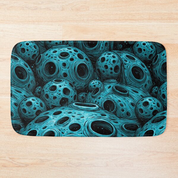 Item preview, Electric Blue Porous Organic Cell Abstract designed and sold by Piotrek0001.