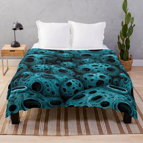 Item preview, Electric Blue Porous Organic Cell Abstract designed and sold by Piotrek0001.
