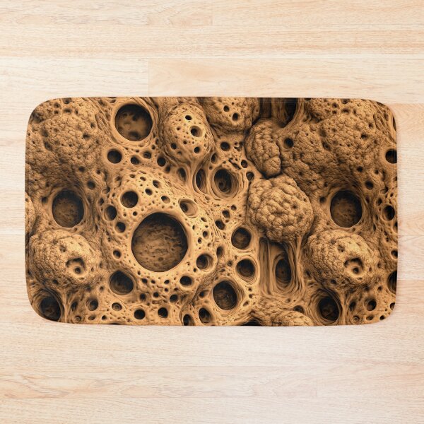 Item preview, Earthy Orange Porous Coral Reef Abstract designed and sold by Piotrek0001.