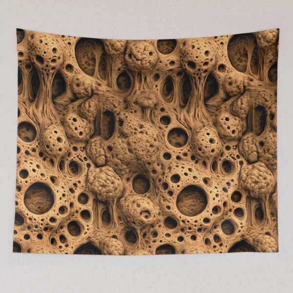 Item preview, Earthy Orange Porous Coral Reef Abstract designed and sold by Piotrek0001.