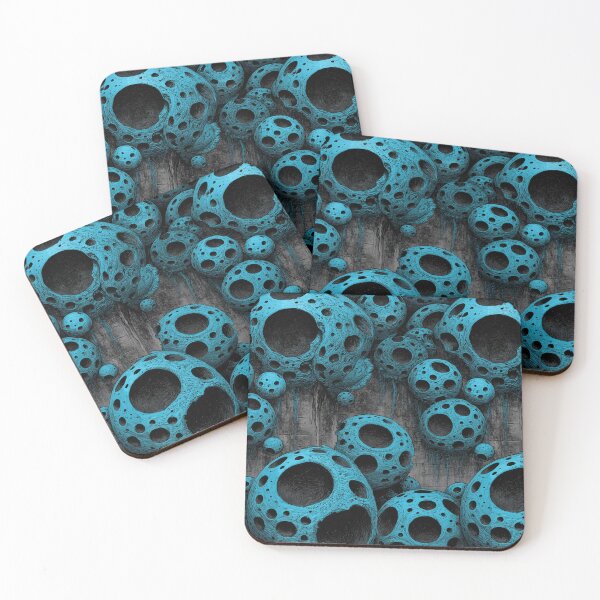 Item preview, Cyan Blue Cosmic Planetary Surface Abstract designed and sold by Piotrek0001.