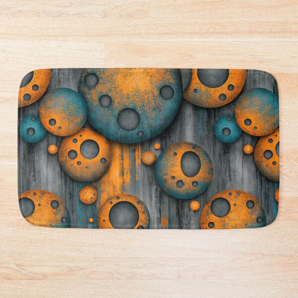Item preview, Teal and Orange Volcanic Bubble Texture designed and sold by Piotrek0001.