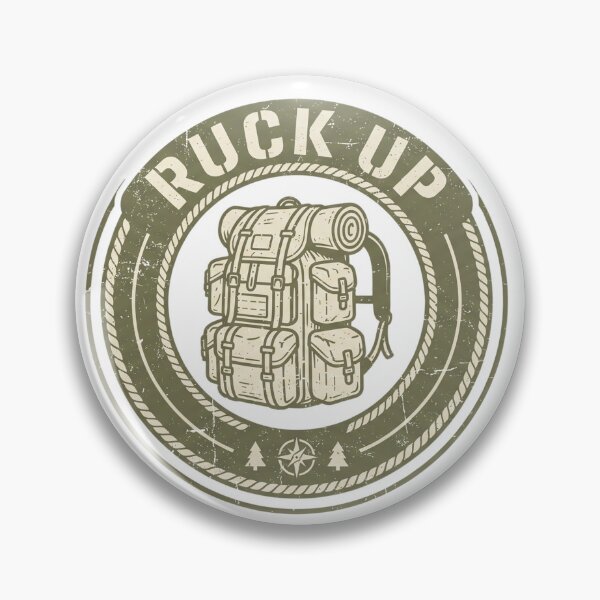 Item preview, Ruck up! Vintage military-inspired badge designed and sold by alex889art.