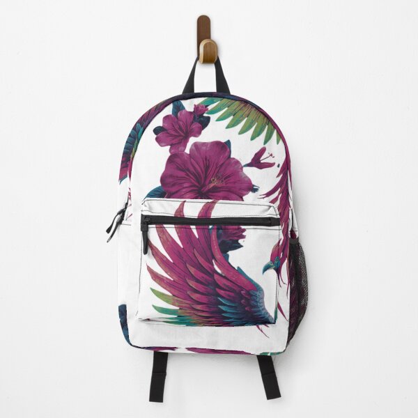 Item preview, Colorful Phoenix Bird with Floral Fantasy Art T-Shirt | Vibrant Mythical Firebird Illustration designed and sold by Wirath Shop.