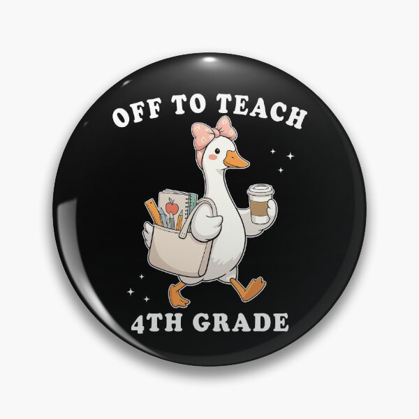 Item preview, Off To Teach 4th Grade designed and sold by CharmiA Fox.