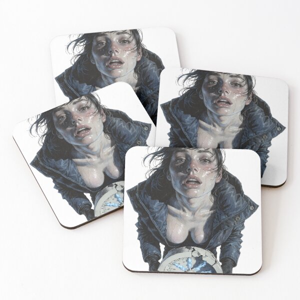 Item preview, Young woman holding broken on transparent background designed and sold by Creative88Art.
