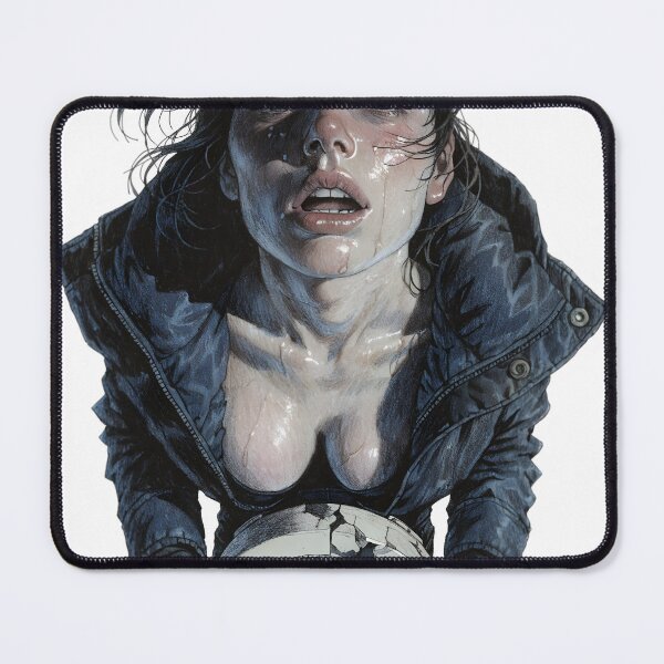 Item preview, Young woman holding broken on transparent background designed and sold by Creative88Art.