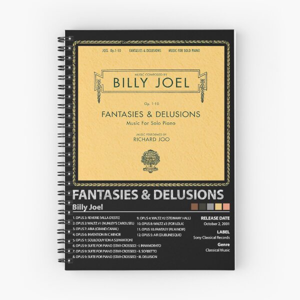 Item preview, Póster de música clásica de Billy Joel: Fantasías y Delirios designed and sold by lankard-gallery.