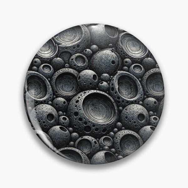 Item preview, Slate Blue Planetary Crater Surface Art designed and sold by Piotrek0001.