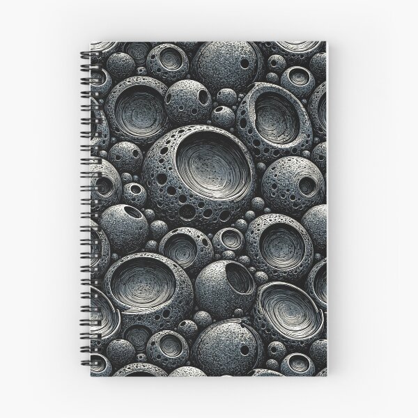 Item preview, Slate Blue Planetary Crater Surface Art designed and sold by Piotrek0001.