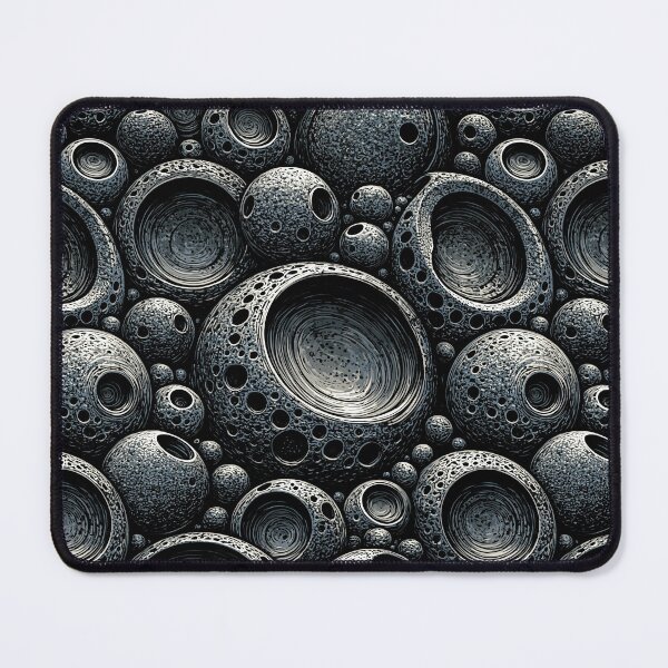 Item preview, Slate Blue Planetary Crater Surface Art designed and sold by Piotrek0001.