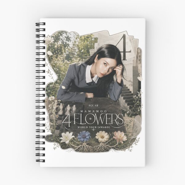 Item preview, MAMAMOO Solar 4 Flowers aesthetic scrapbooking sticker designed and sold by Valereekmerch.