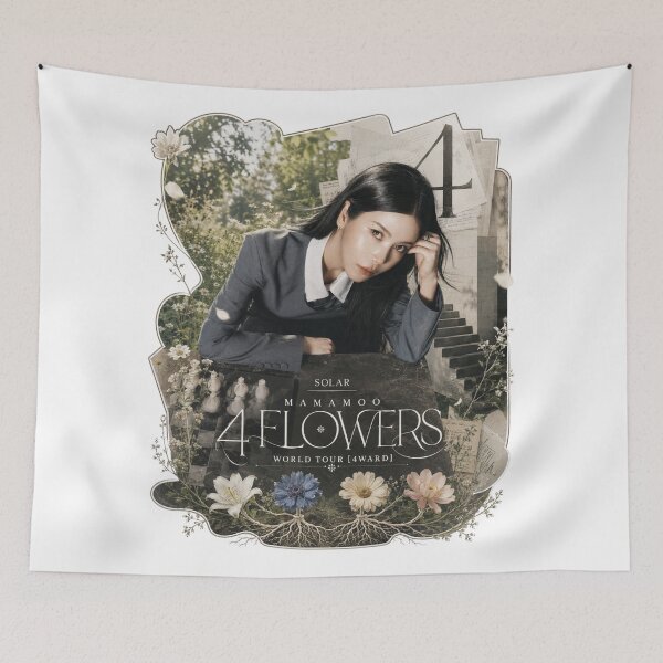 Item preview, MAMAMOO Solar 4 Flowers aesthetic scrapbooking sticker designed and sold by Valereekmerch.