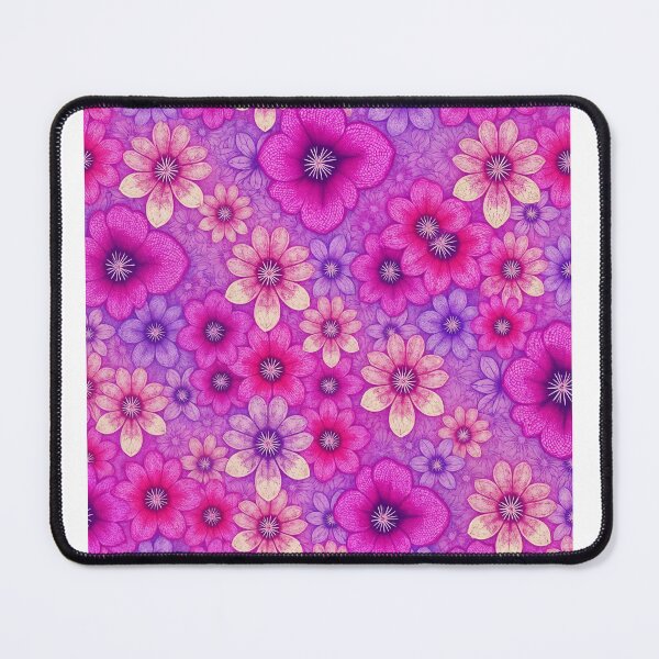 Item preview, Pink and purple floral pattern design designed and sold by Chi261.