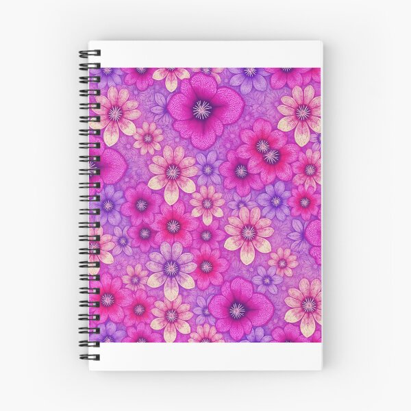 Item preview, Pink and purple floral pattern design designed and sold by Chi261.