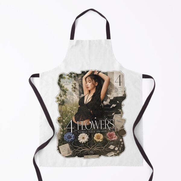 Item preview, MAMAMOO Solar 4 Flowers wall poster with botanical frame designed and sold by Valereekmerch.
