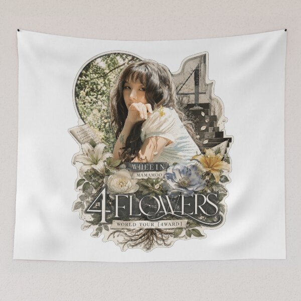 Item preview,  MAMAMOO Wheein 4 Flowers vintage botanical collage visual designed and sold by Valereekmerch.