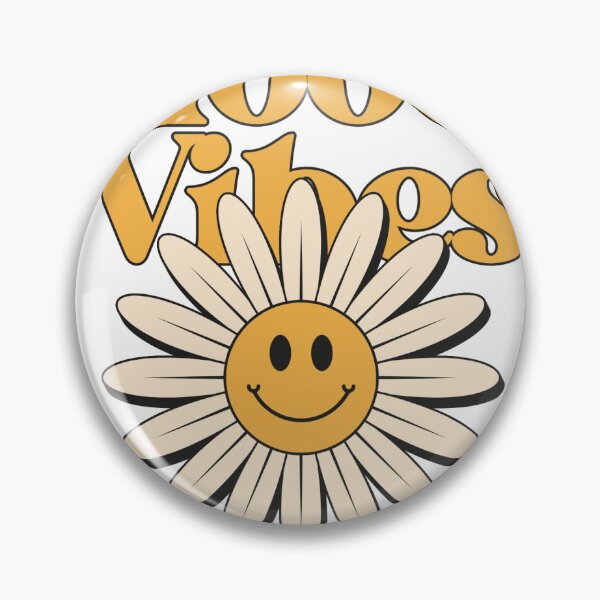 Item preview, Yellow and White Retro Good Vibes T-Shirt designed and sold by SVSocialH.