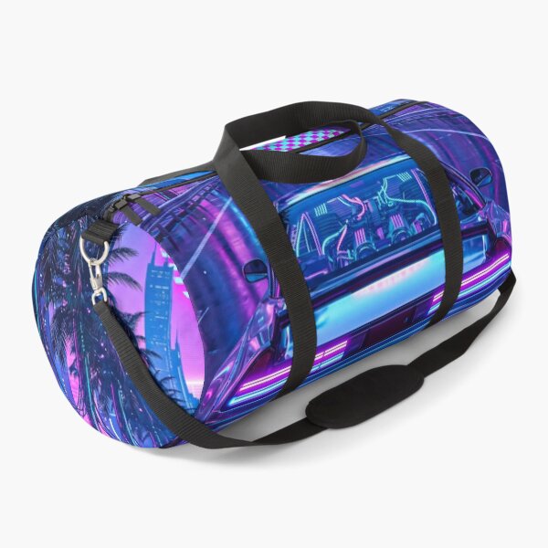Item preview, Retro Synthwave Neon City Mid Engine Tuner Highway Cruise designed and sold by RevUpDesign.