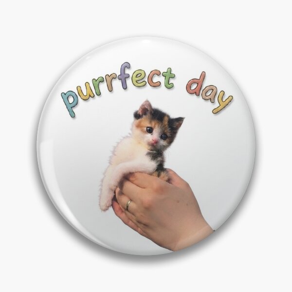 Item preview, Tiny Calico Kitten in Your Hands  designed and sold by Drawing Bubble.