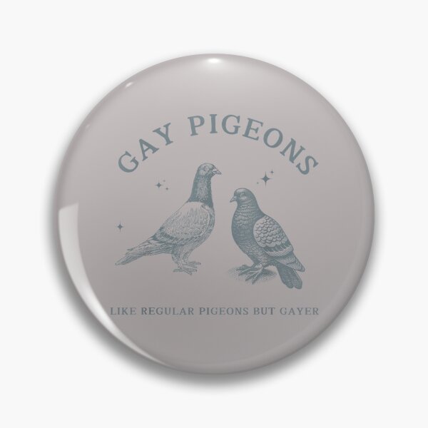 Item preview, Funny Retro Gay Pigeons LGBT Pride Month Humor Sarcastic designed and sold by FrankIsabel.