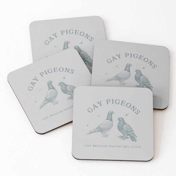 Item preview, Funny Retro Gay Pigeons LGBT Pride Month Humor Sarcastic designed and sold by FrankIsabel.