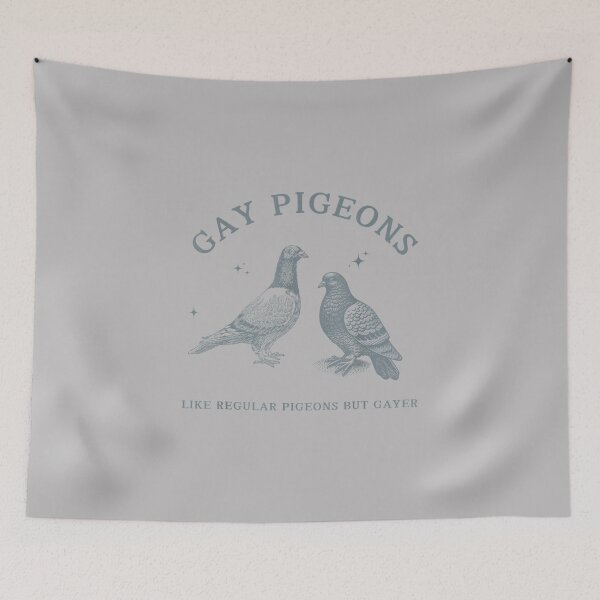 Item preview, Funny Retro Gay Pigeons LGBT Pride Month Humor Sarcastic designed and sold by FrankIsabel.