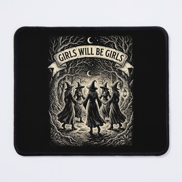 Item preview, Girls Will Be Girls Witch Coven Feminist designed and sold by dudelinart.